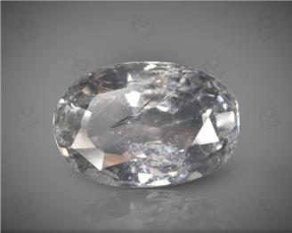 Unheated Untreated White Sapphire Natural Certified 2.68 cts (6440)